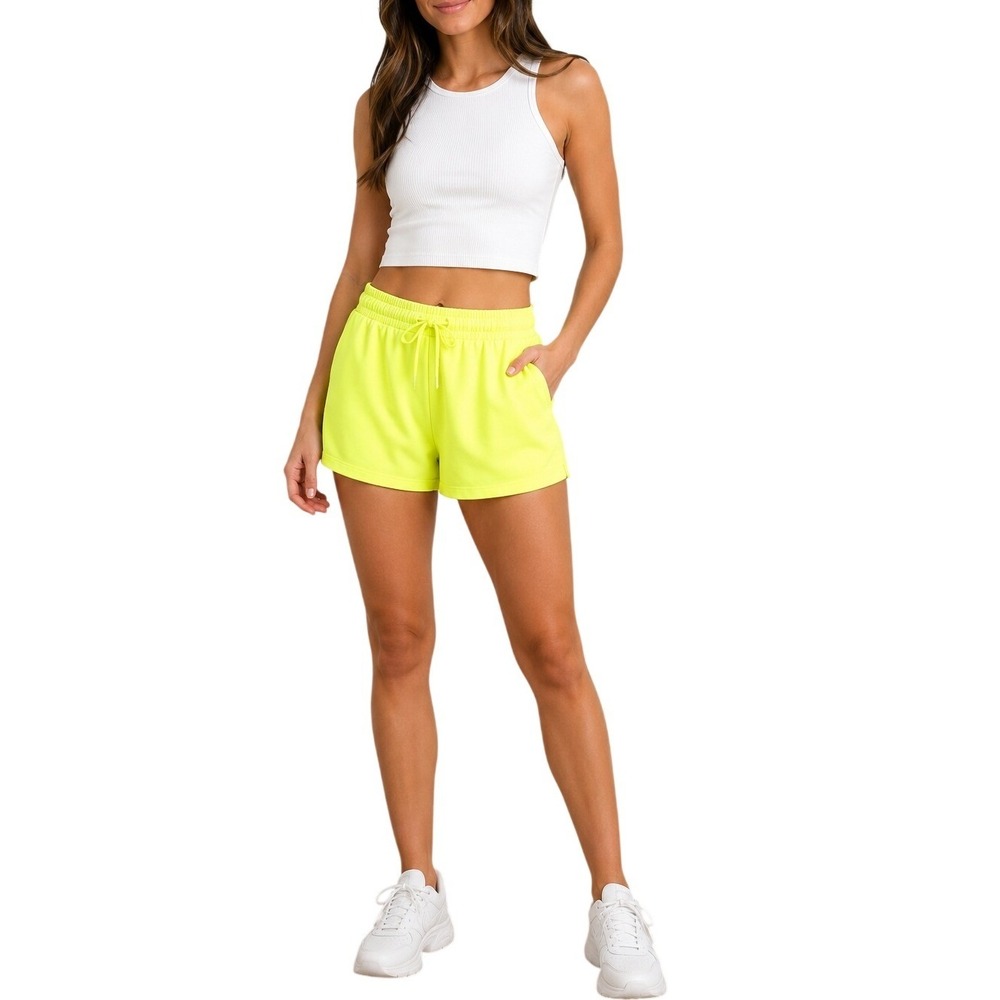 Lululemon Shorts Women Size 2 Loungeful 4" High Rise Electric Lemon Neon Yellow